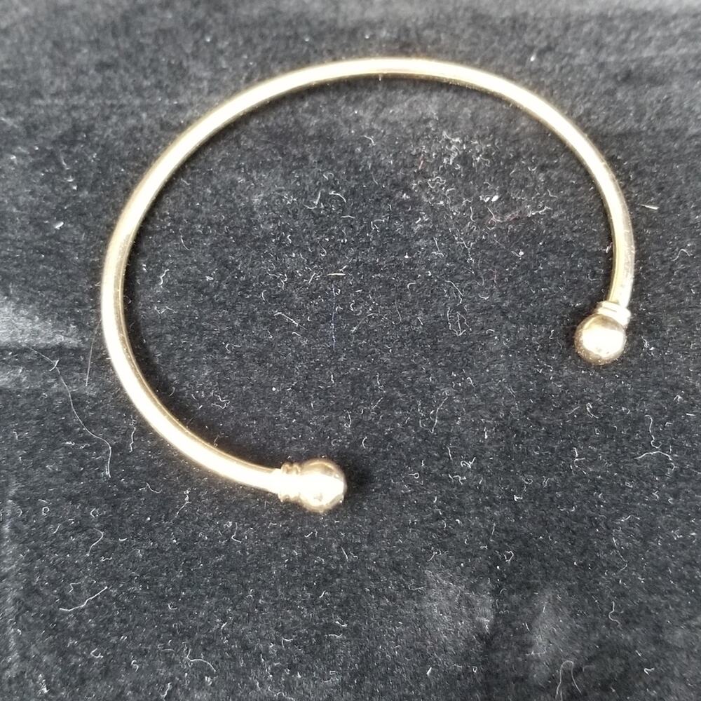 New Gold Color Bangle Bracelot Cuff Adjustable Size Womens Jewelry Birthday Gift - Picture 5 of 6